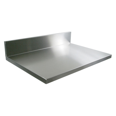 John Boos Ss Counter Tops W/Ss 6 Boxed Backsplashss 16 Ga Kct 48X25 W/6" Boxed Bs (Made In The USA), Model# KCT-BS4825