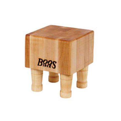 John Boos Maple Board Non-Reversible Mini Cheese Block 6X6X4 W/Legs (Made In The USA), Model# MCB1