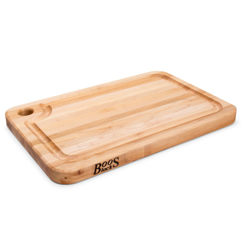 John Boos 18"x12"x1.25" Prestige Cutting Board w/ Juice Groove (USA Made), Model# MPL1812125-FH-GRV