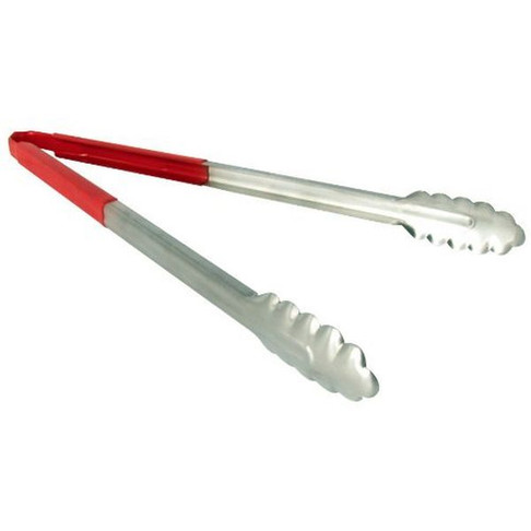 Royal Industries Tong S/S 16" Red Handle, Model# ROY TSC 16 R