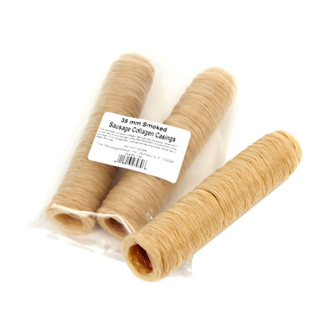 Sausage Maker Smoked Collagen Casing - 38 MM (1-1/2") - Makes 60+ Lbs, Model# 17-1413