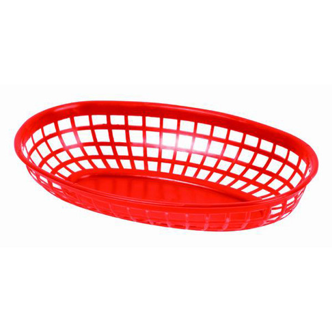 Thunder Group 9 3/8" Oval BasketRed, Model# PLBK938R