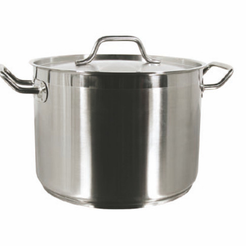 Thunder Group 12 Qt 18/8 Stainless Stock Pot W/ Lid, Model# SLSPS012