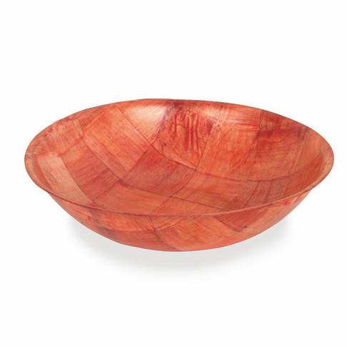 Thunder Group 12" X 2 3/4" Woven Wood Bowl, Model# WDTSB012