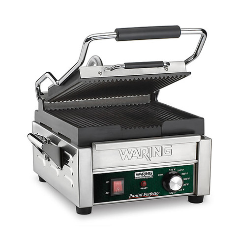 Waring Commercial Panini Perfecto Compact Italian Style Panini Grill - 120V, Model# WPG150