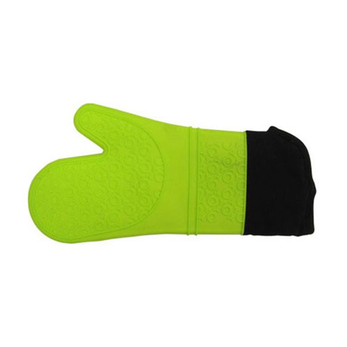 Adcraft Oven Mitt Silicone 14" Green, Model# OMS-14/GR