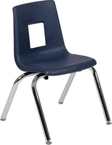 Flash Furniture Navy Student Stack Chair 14", Model# ADV-SSC-14NAVY