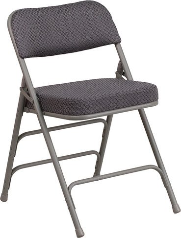 Flash Furniture HERCULES Series Gray Fabric Folding Chair, Model# AW-MC320AF-GRY-GG