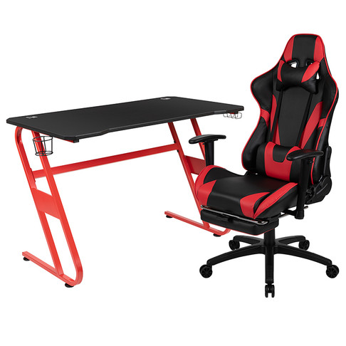 Flash Furniture Red Gaming Desk and Chair Set, Model# BLN-X30RSG1030-RD-GG