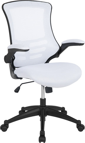 Flash Furniture White Mesh Mid-Back Desk Chair, Model# BL-X-5M-WH-GG