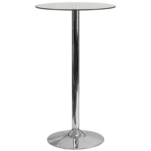Flash Furniture 23.5RD Glass Table-35.5 Base, Model# CH-6-GG