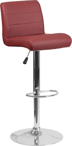 Flash Furniture Burgundy Vinyl Barstool, Model# DS-8101B-BG-GG