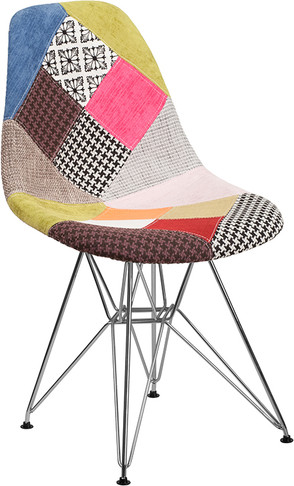Flash Furniture Elon Series Milan Fabric/Chrome Chair, Model# FH-130-CCV1-D-GG