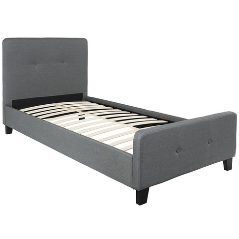 Flash Furniture Tribeca Twin Platform Bed-Dark Gray, Model# HG-29-GG