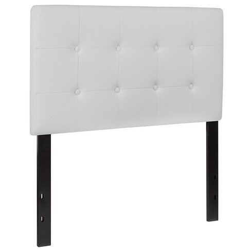 Flash Furniture Lennox Twin Headboard-White Vinyl, Model# HG-HB1705-T-W-GG