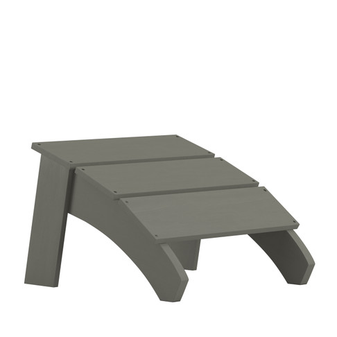 Flash Furniture Sawyer Gray Adirondack Footrest, Model# JJ-C14309-GY-GG