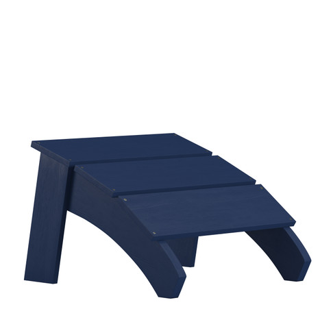 Flash Furniture Sawyer Navy Blue Adirondack Footrest, Model# JJ-C14309-NV-GG