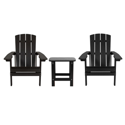 Flash Furniture Charlestown Black Table and 2 Chair Set, Model# JJ-C14501-2-T14001-BK-GG
