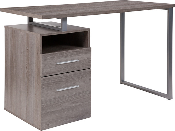 Flash Furniture Harwood Light Ash 2 Drawer Desk, Model# NAN-JN-2634-GG