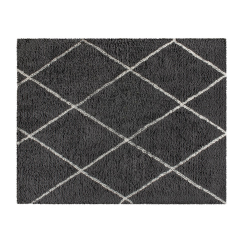 Flash Furniture 8x10 Charcoal & Ivory Area Rug, Model# RC-KJ-181070-01-810-GR-IV-GG