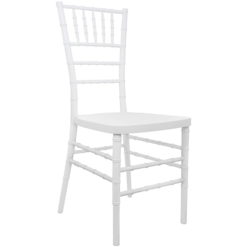 Flash Furniture White Resin Chiavari Chair, Model# RSCHI-W