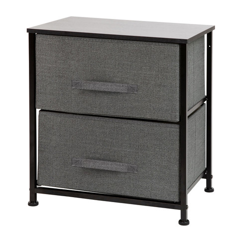 Flash Furniture Black/Gray 2 Drawer Organizer, Model# WX-5L200-BK-GR-GG