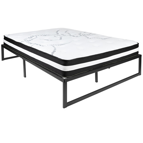 Flash Furniture Full Bed Frame & Mattress Set, Model# XU-BD10001-10PSM-F-GG