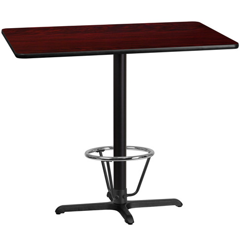 Flash Furniture 30x48 MA Laminate Table-X-Base, Model# XU-MAHTB-3048-T2230B-3CFR-GG