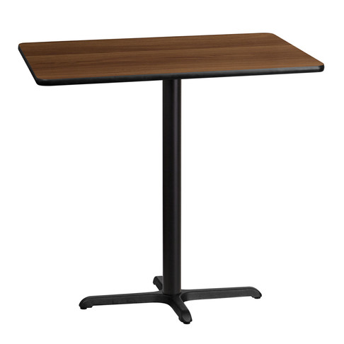 Flash Furniture 30x42 WA Laminate Table-X-Base, Model# XU-WALTB-3042-T2230B-GG