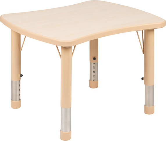 Flash Furniture 22x27 Natural Activity Table, Model# YU-YCY-098-RECT-TBL-NAT-GG