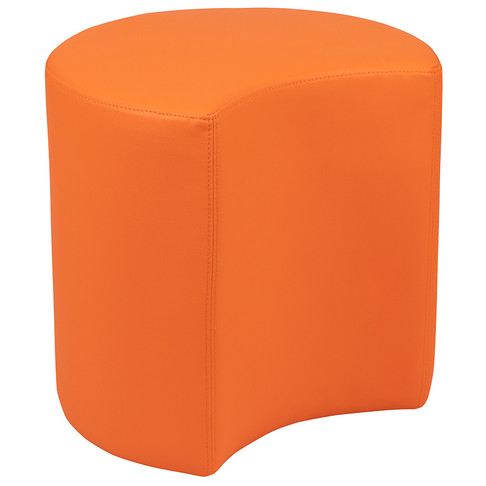 Flash Furniture 18" Soft Seating Moon-Orange, Model# ZB-FT-045C-18-ORANGE-GG