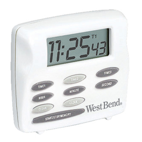 Westbend Triple Timer with Clock, Model# 40053