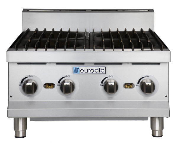 Eurodib 24"x 24" 4 Burner Gas Hot Plate, Model# T HP424