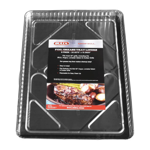 Bull Outdoor Grease Tray Liners for 30" Grills (12 pack), Model# 24268