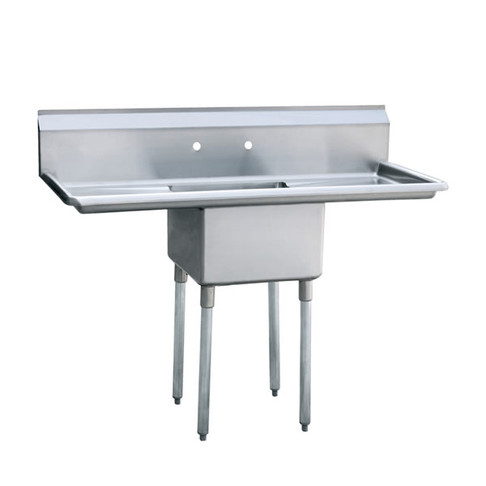 Mix Rite One Compartment Sink w/ Left & Right Drain Boards, Model# MRSA-1-D