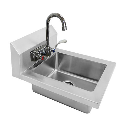 Mix Rite 14" Stainless Hand Sink w/ Faucet, Model# MRS-HS-14W