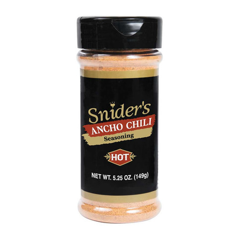 Snider's Hot Ancho Chili Seasoning Case of 12 - 5.25 oz.Shakers, Model# 2179005