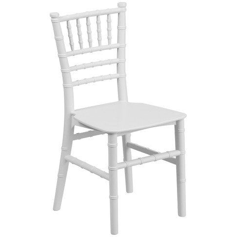 Flash Furniture HERCULES Childs White Resin Party & Event Chiavari Chair for Commercial & Residential Use, Model# LE-L-7K-WH-GG