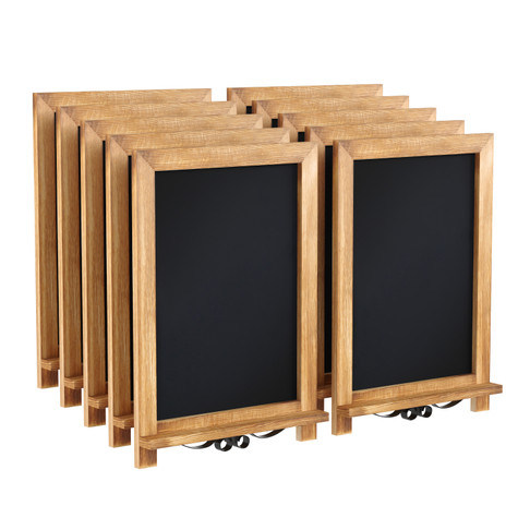 Flash Furniture Canterbury 12" x 17" 10 PK Torched Wood Chalkboards, Model# 10-HFKHD-GDIS-CRE8-622315-GG