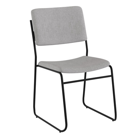 Flash Furniture HERCULES Series 500 lb. Capacity High Density Gray Fabric Stacking Chair w/ Sled Base, Model# XU-8700-GY-B-30-GG