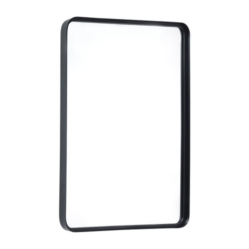 Flash Furniture Ava 24"x 36" Metal Deep Framed Wall Mirror Black, Model# HMHD-22M111YA-BLK-GG