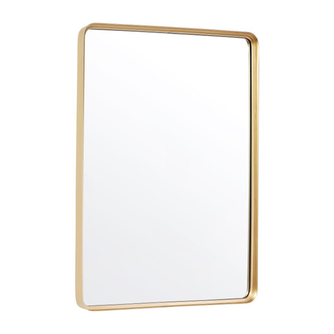 Flash Furniture Ava 30"x 40" Metal Deep Framed Wall Mirror Gold, Model# HMHD-22M138YB-GLD-GG