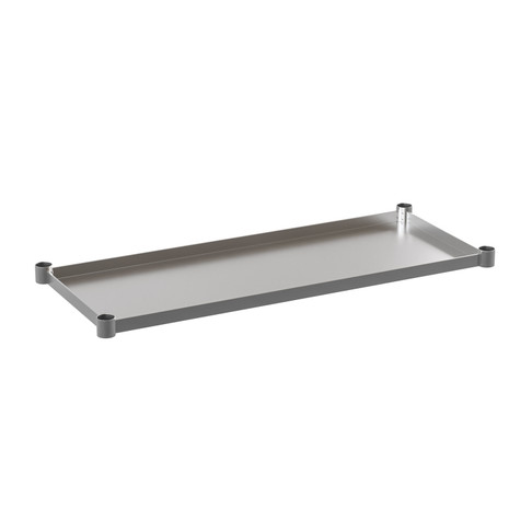 Flash Furniture Woodford Galvanized Under Shelf for Prep & Work Tables Adjustable Lower Shelf for 24" x 48" Stainless Steel Tables, Model# NH-GU-2448-GG