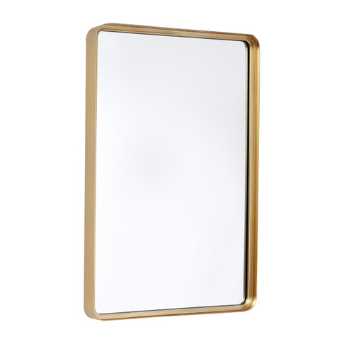 Flash Furniture Janinne 20"x30" Rectangle Gold Metal Deep Framed Wall Mirror Large Accent Mirror for Bathroom, Entryway, Dining Room, & Living Room, Model# HMHD-9M2999GD-GLD-GG