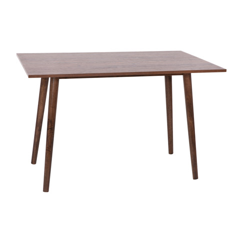 Flash Furniture Hatfield 47 Inch Mid-Century Modern Wood Dining Table, Wood Kitchen Table, Dark Walnut, Model# EM-DT16001-WAL-GG
