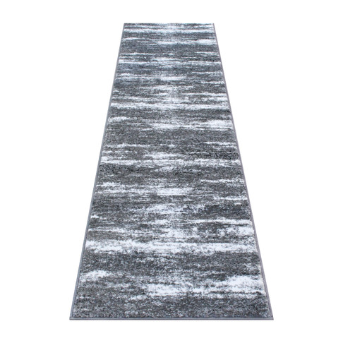 Flash Furniture Marian Collection 2' x 7' Distressed Gray Olefin Area Rug w/ Jute Backing for Entryway, Living Room, Bedroom, Model# OKR-RG1102-27-GY-GG