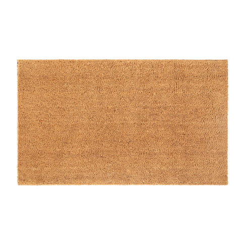 Flash Furniture Harbold 18" x 30" Indoor/Outdoor Solid Natural Coir Doormat w/ Non-Slip Backing in Natural, Model# FW-FWGE865-NAT-GG