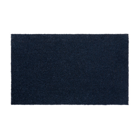 Flash Furniture Harbold 18" x 30" Indoor/Outdoor Solid Natural Coir Doormat w/ Non-Slip Backing in Navy, Model# FW-FWGEN418-NVY-GG