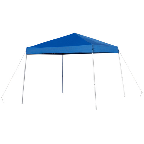 Flash Furniture Harris 8'x8' Blue Outdoor Pop Up Event Slanted Leg Canopy Tent w/ Carry Bag, Model# JJ-GZ88-BL-GG