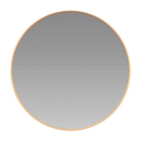 Flash Furniture Julianne 24" Round Gold Metal Framed Wall Mirror Large Accent Mirror for Bathroom, Vanity, Entryway, Dining Room, & Living Room, Model# RH-M003-RD60BB-GD-GG